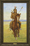 Henry H. Cross - Sioux Scout. Oil on canvas.