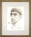 Nicolai Fechin - Portrait of a Man. Lithograph.