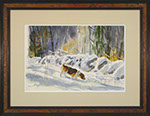 Francis Golden - On the Scent. Watercolor Painting.