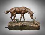 Charles Marion Russell - Prairie Pals. Bronze (POsthumous).