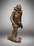 Charles Marion Russell - Sled Man. Bronze (POsthumous).