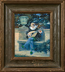 Conrad Schwiering - Carmel Mission. Oil on canvas painting.