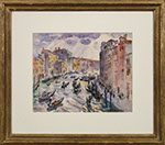 Martha Walter - Venice, Scene 1. Watercolor painting.
