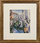 Martha Walter - Venice, Scene 2. Watercolor painting.